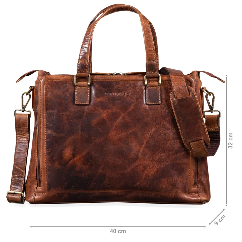 B-WARE "Claire" Businesstasche Damen Leder