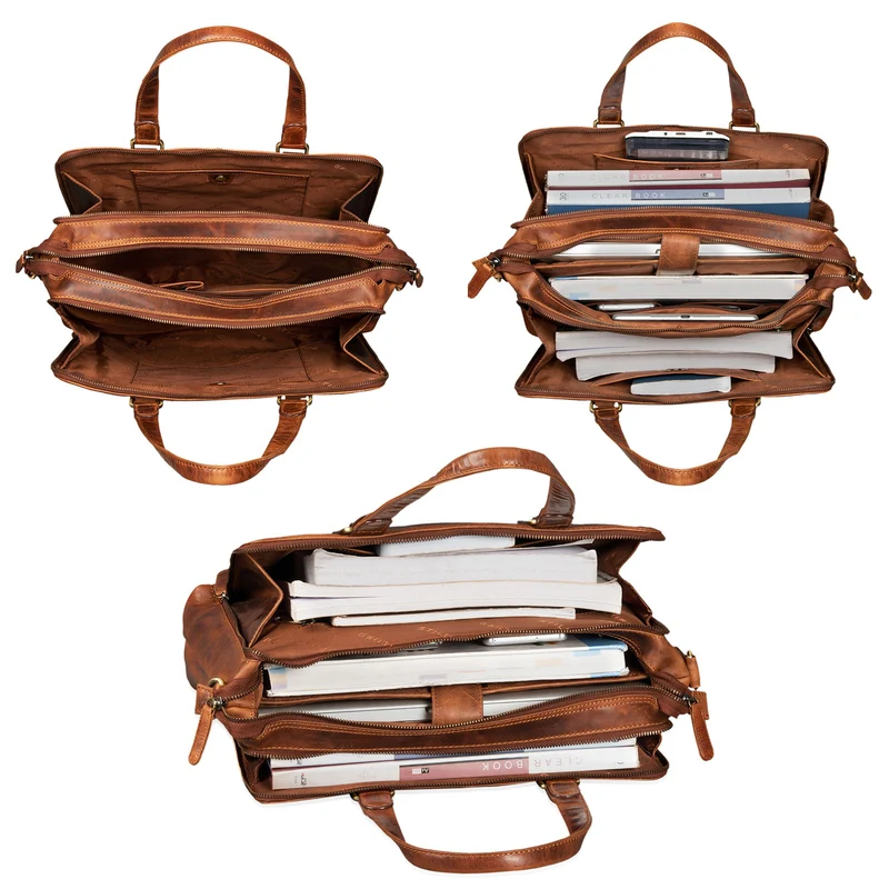 B-WARE "Claire" Businesstasche Damen Leder