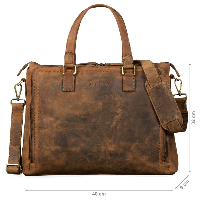 B-WARE "Claire" Businesstasche Damen Leder