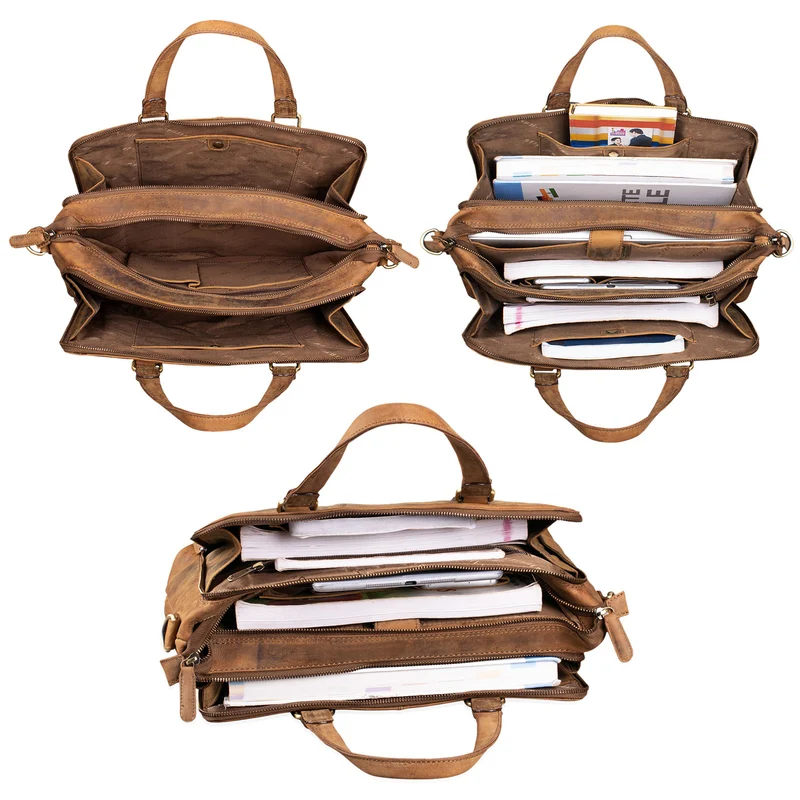 B-WARE "Claire" Businesstasche Damen Leder