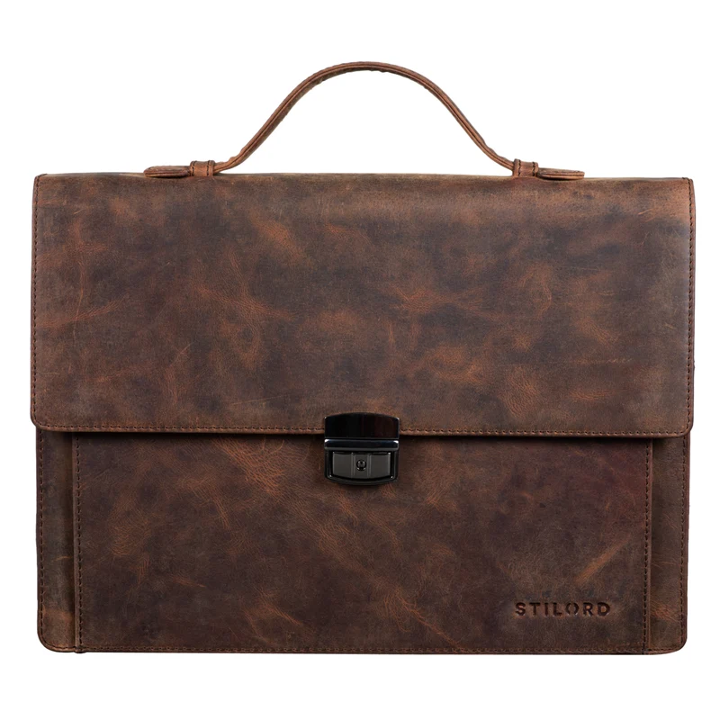 B-WARE "Ernesto" Dokumententasche A4 Leder
