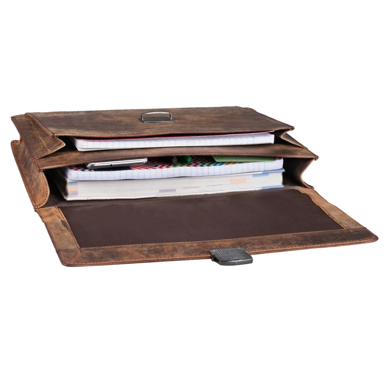 B-WARE "Ernesto" Dokumententasche A4 Leder