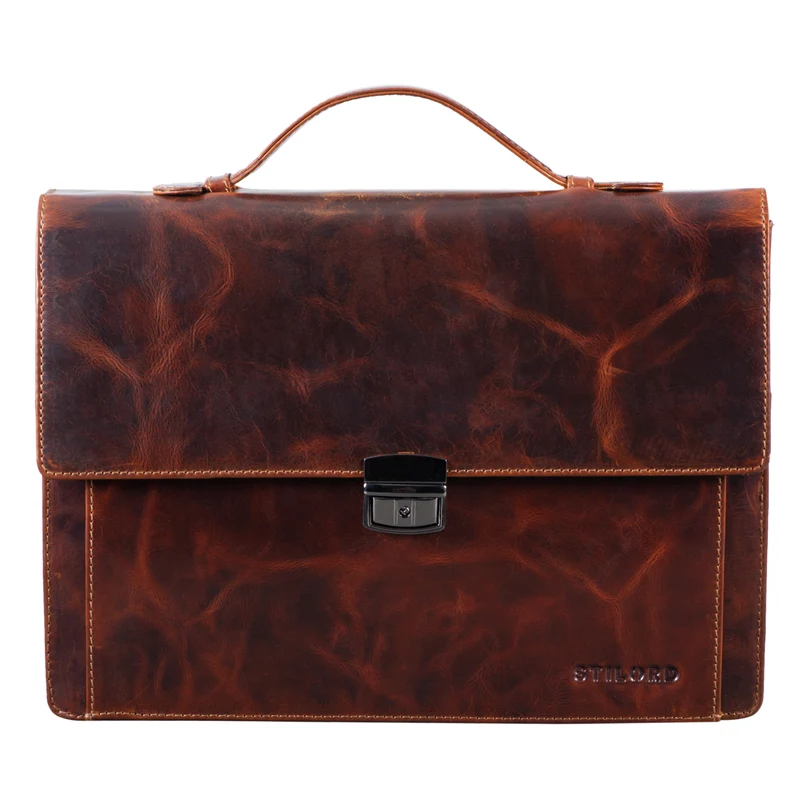 B-WARE "Ernesto" Dokumententasche A4 Leder