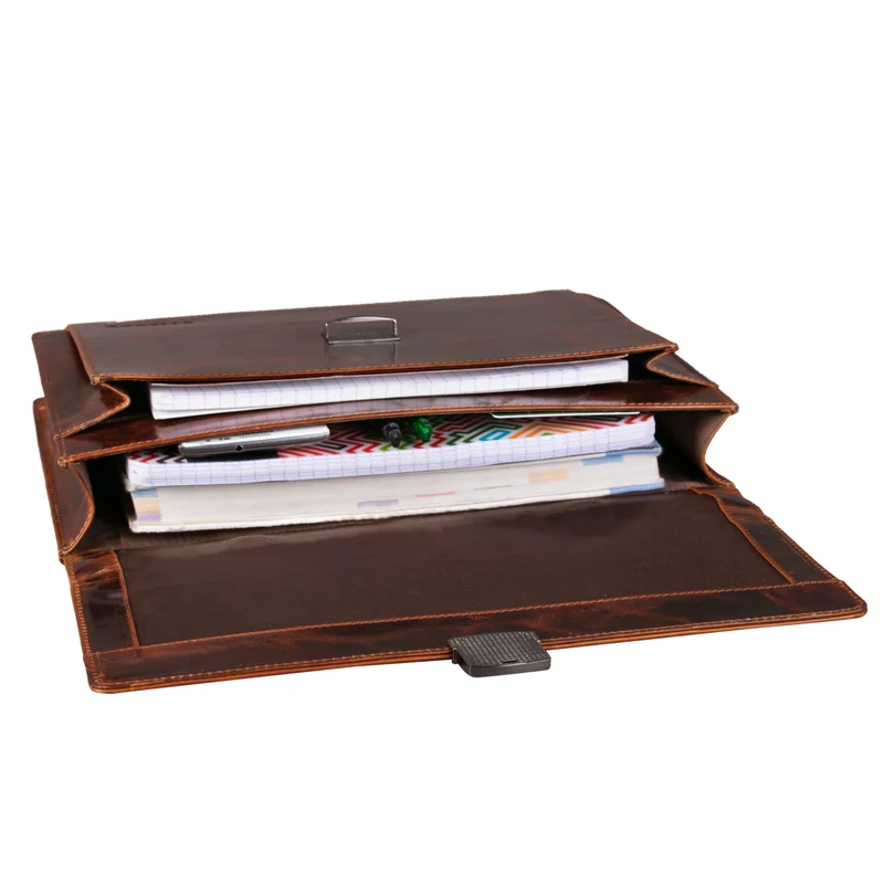 B-WARE "Ernesto" Dokumententasche A4 Leder