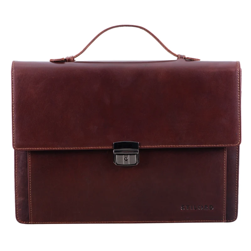 B-WARE "Ernesto" Dokumententasche A4 Leder