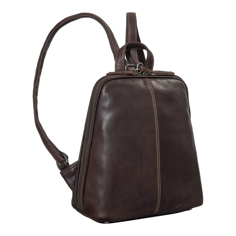 "Calla" Vintage Lederrucksack Damen Klein Daypack für 11 Zoll Tablet