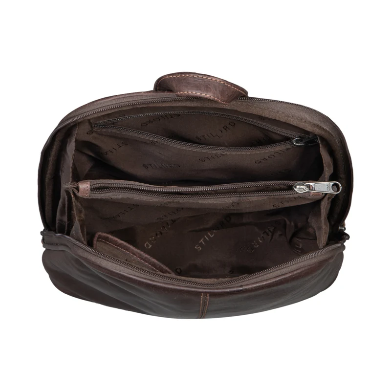"Calla" Vintage Lederrucksack Damen Klein Daypack für 11 Zoll Tablet