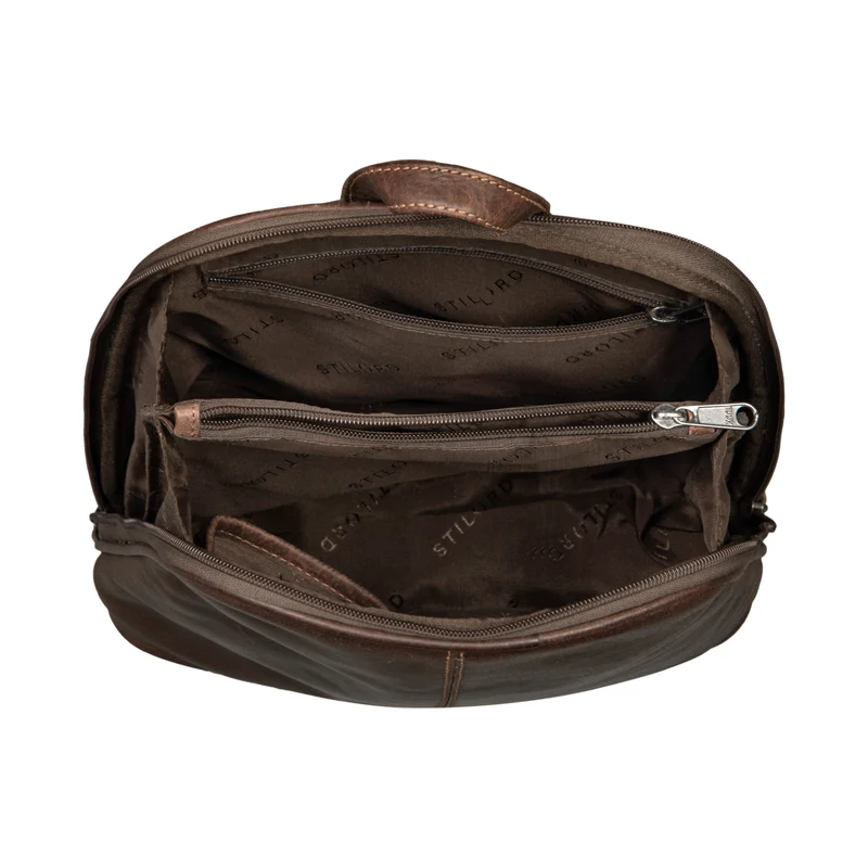"Calla" Vintage Lederrucksack Damen Klein Daypack für 11 Zoll Tablet