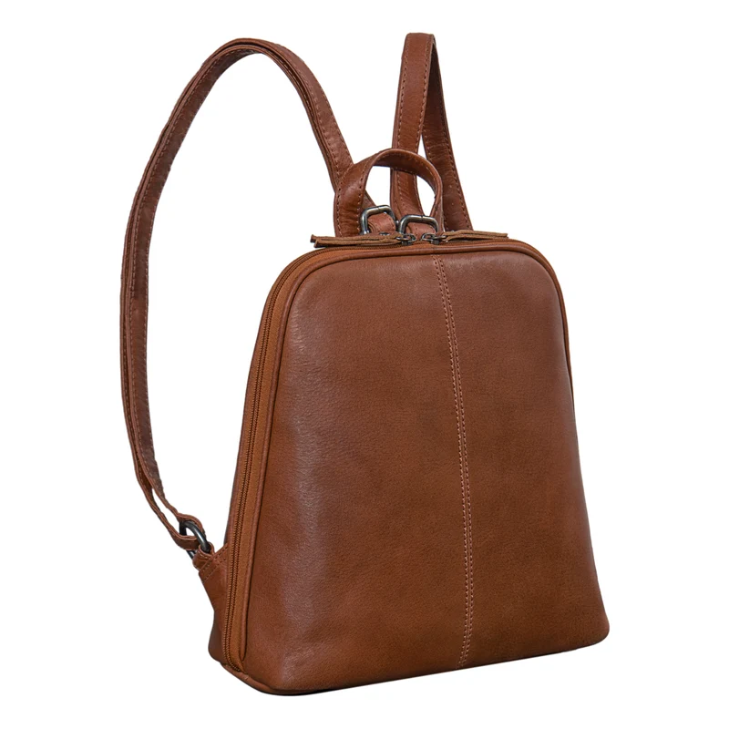"Calla" Vintage Lederrucksack Damen Klein Daypack für 11 Zoll Tablet