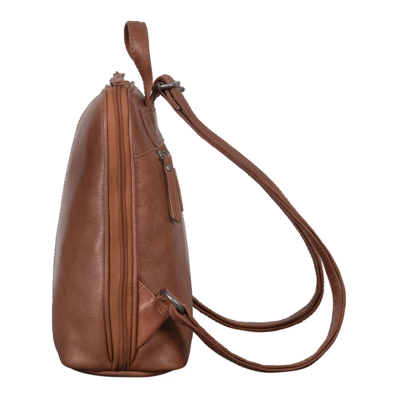 "Calla" Vintage Lederrucksack Damen Klein Daypack für 11 Zoll Tablet