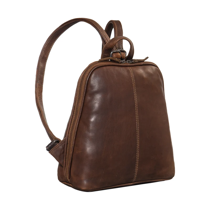 "Calla" Vintage Lederrucksack Damen Klein Daypack für 11 Zoll Tablet