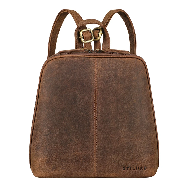 "Calla" Vintage Lederrucksack Damen Klein Daypack für 11 Zoll Tablet