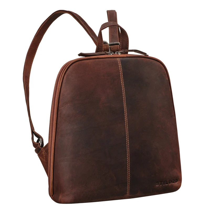 "Calla" Vintage Lederrucksack Damen Klein Daypack für 11 Zoll Tablet