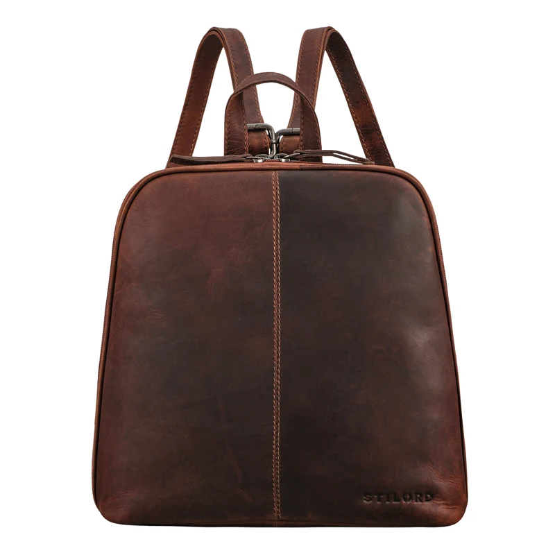 "Calla" Vintage Lederrucksack Damen Klein Daypack für 11 Zoll Tablet