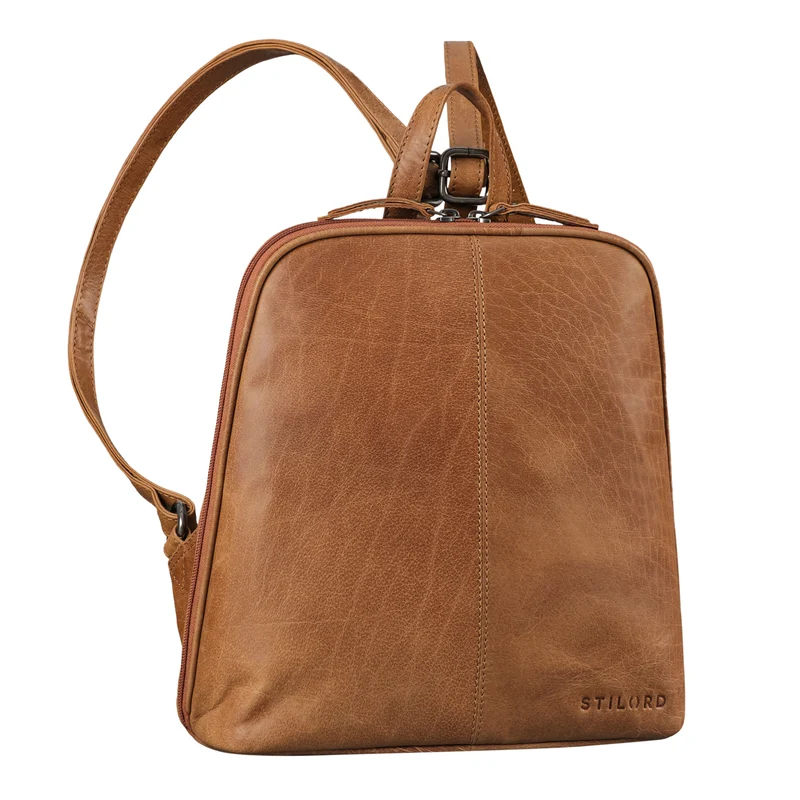 "Calla" Vintage Lederrucksack Damen Klein Daypack für 11 Zoll Tablet