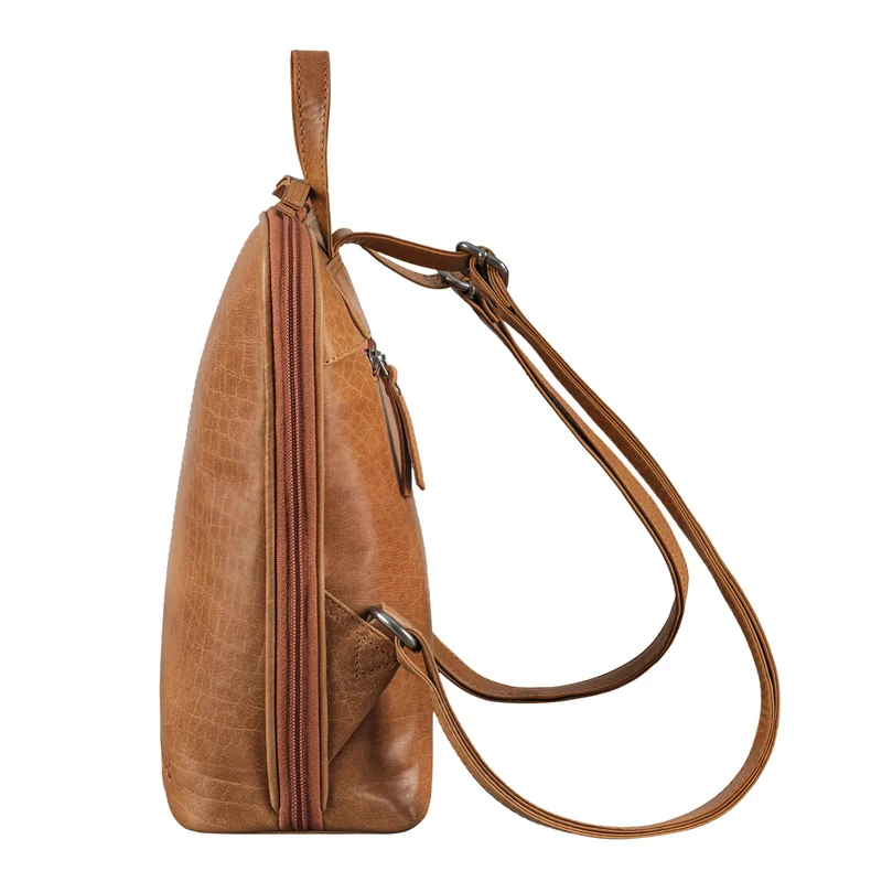 "Calla" Vintage Lederrucksack Damen Klein Daypack für 11 Zoll Tablet