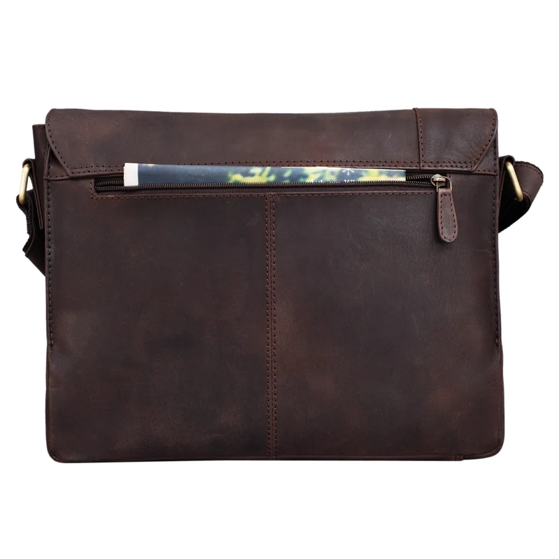 B-WARE "Davis" Messenger Bag Leder 13 Zoll