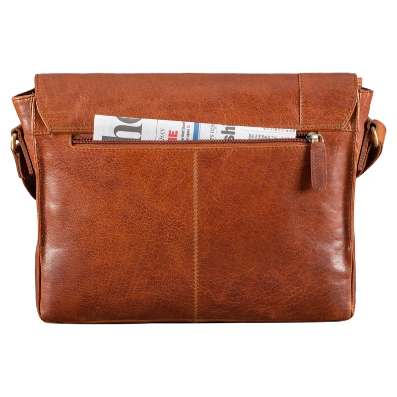 B-WARE "Davis" Messenger Bag Leder 13 Zoll