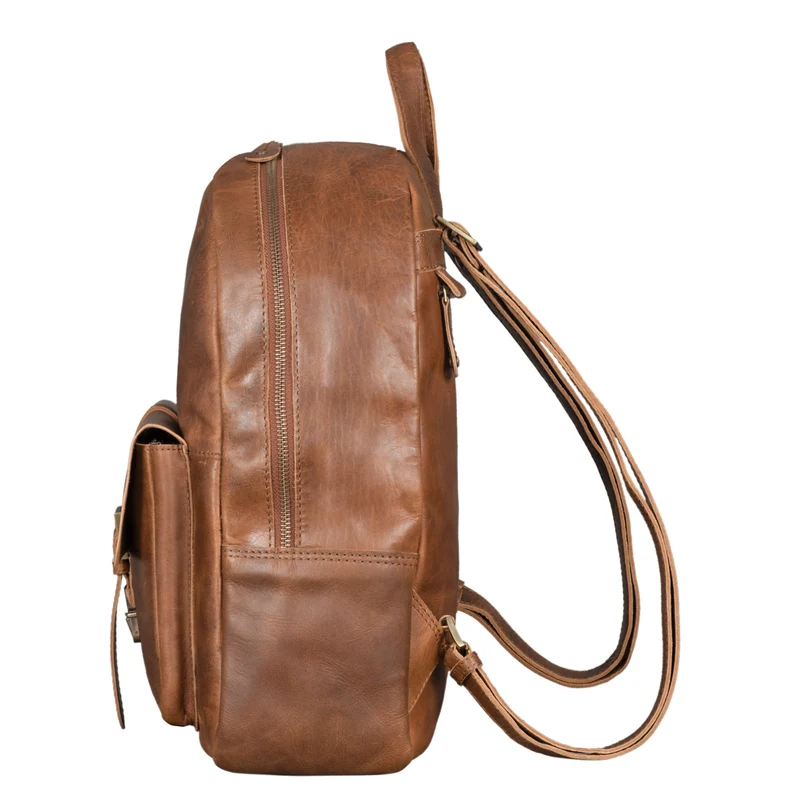 "Eloma" Vintage Lederrucksack Groß