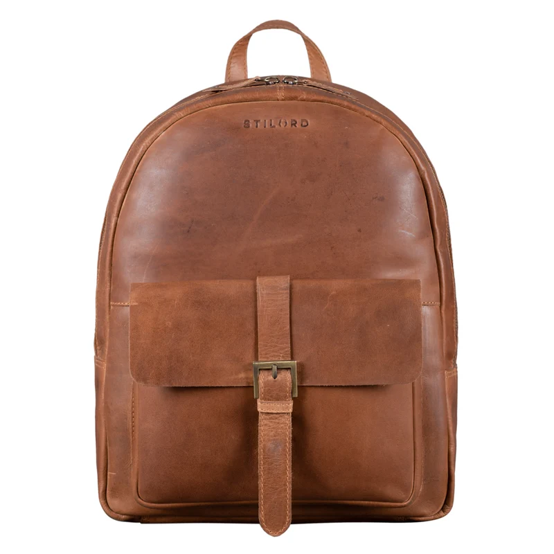 "Eloma" Vintage Lederrucksack Groß
