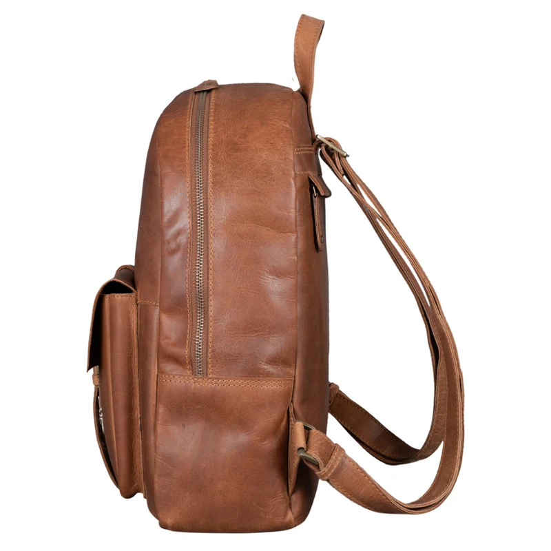 "Eloma" Vintage Lederrucksack Groß