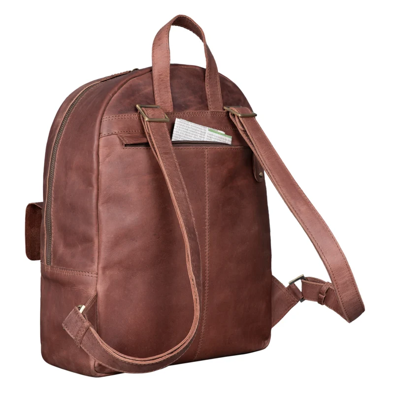 "Eloma" Vintage Lederrucksack Groß