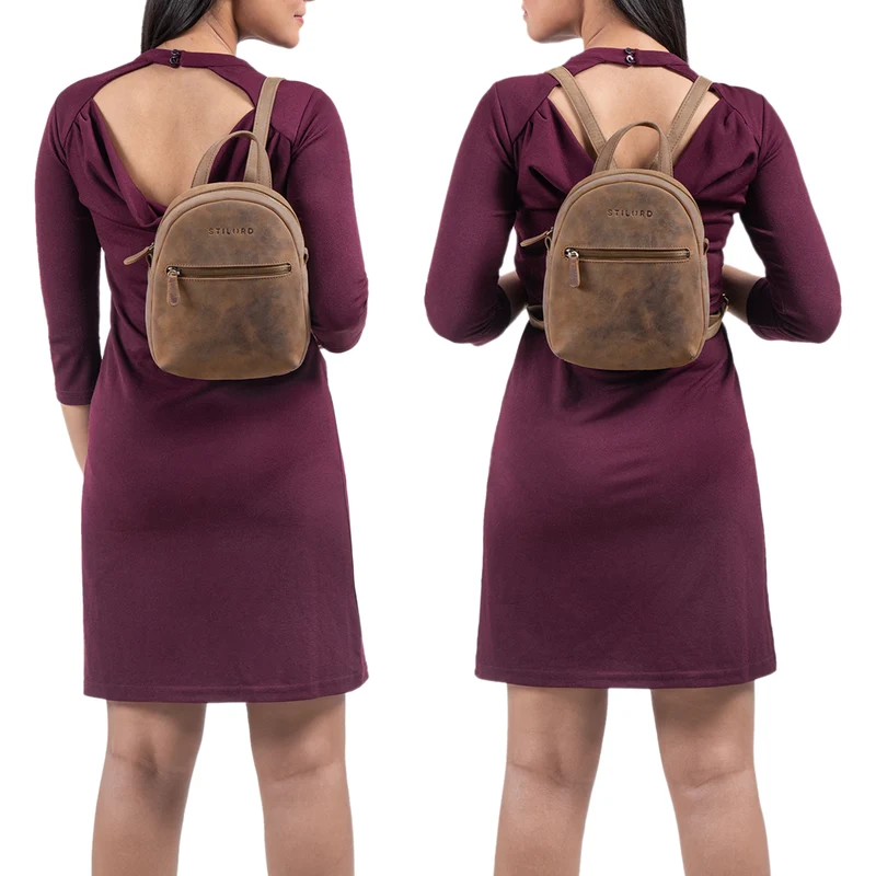 "Lola" Mini Daypack Damen Lederrucksack