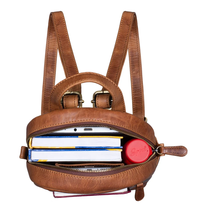 B-WARE "Lola" Mini Daypack Damen Lederrucksack
