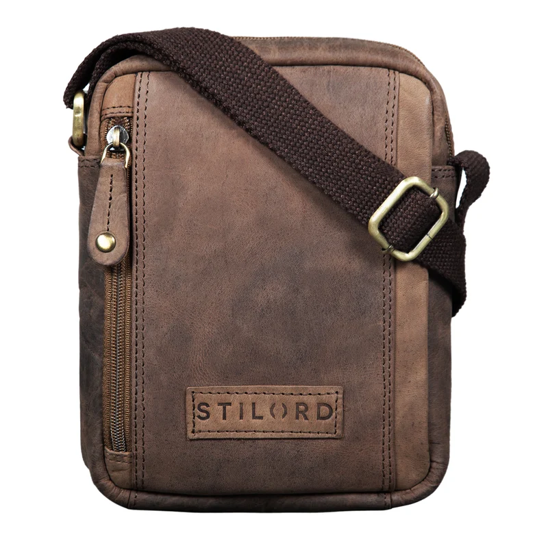 B-WARE "Brandon" Herrenhandtasche Leder Umhängetasche