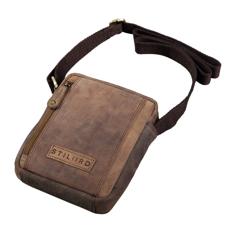 B-WARE "Brandon" Herrenhandtasche Leder Umhängetasche