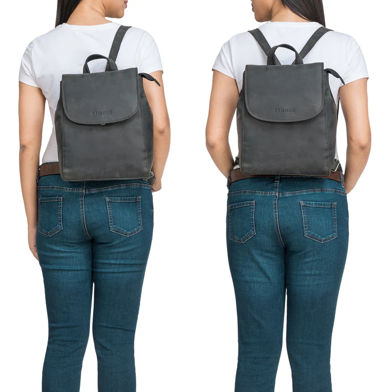 STILORD "Hazel" Frauen Rucksack Elegant Leder