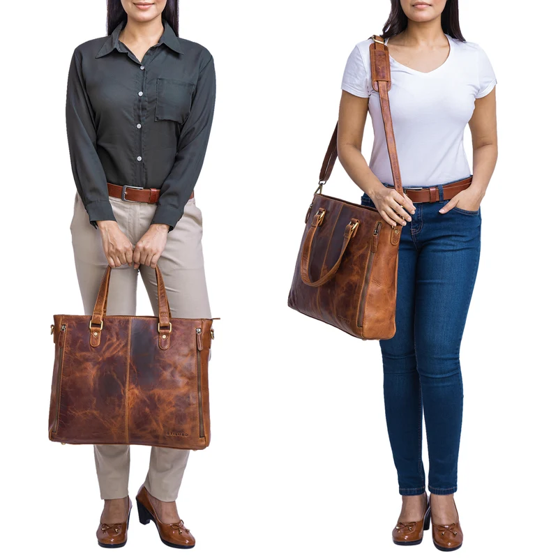 "Amber" Business Umhängetasche Damen Leder