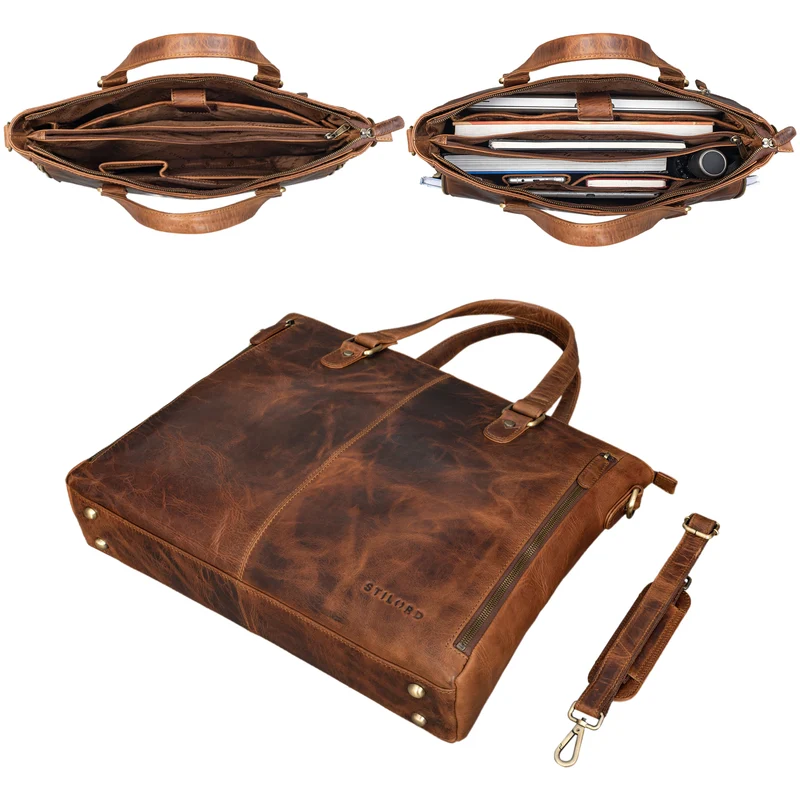 "Amber" Business Umhängetasche Damen Leder