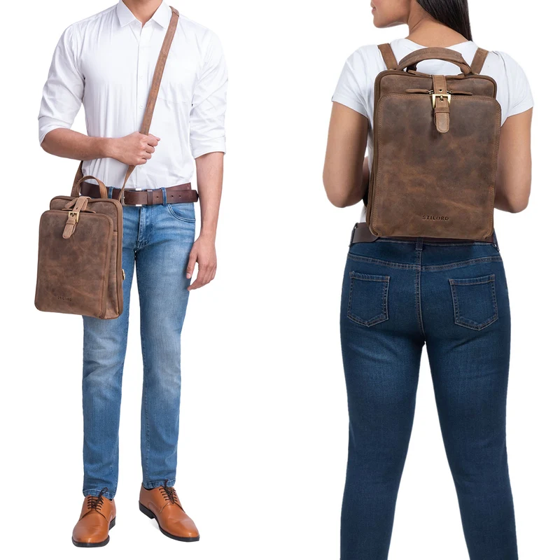 "Vienna" Rucksack Tasche aus Leder