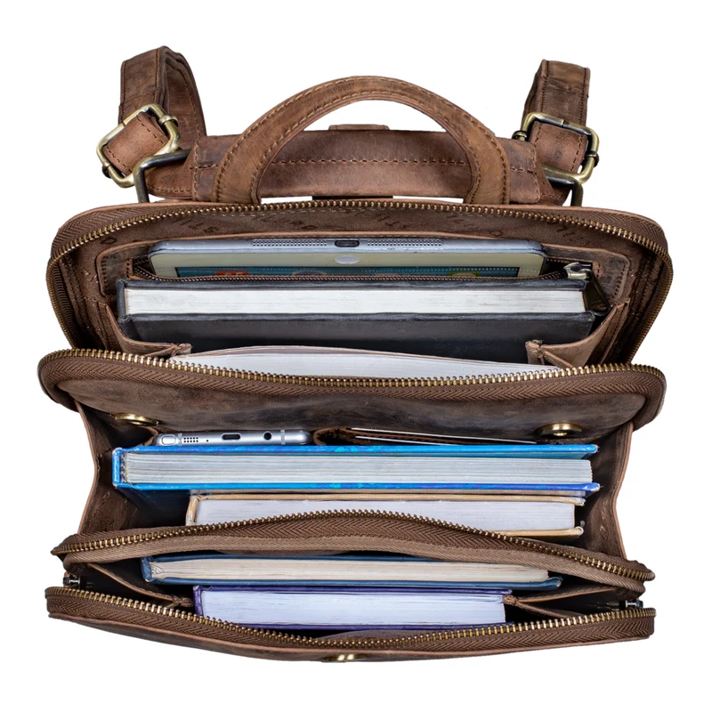 "Vienna" Rucksack Tasche aus Leder