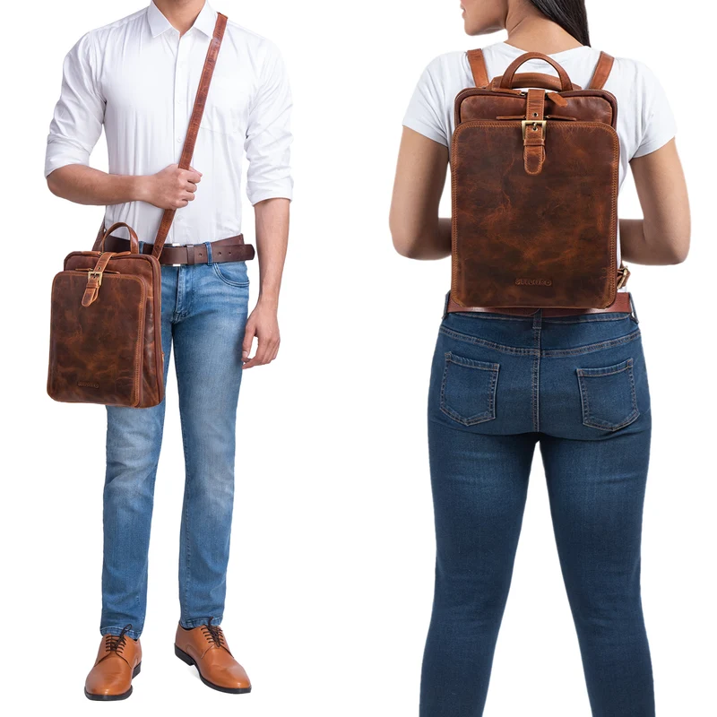 "Vienna" Rucksack Tasche aus Leder