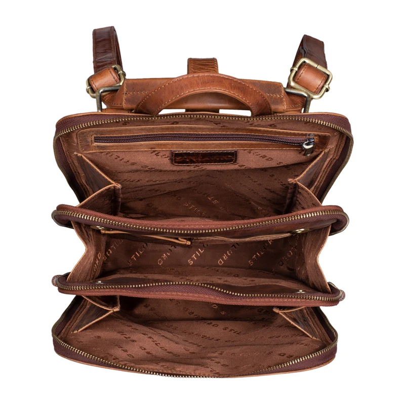 "Vienna" Rucksack Tasche aus Leder