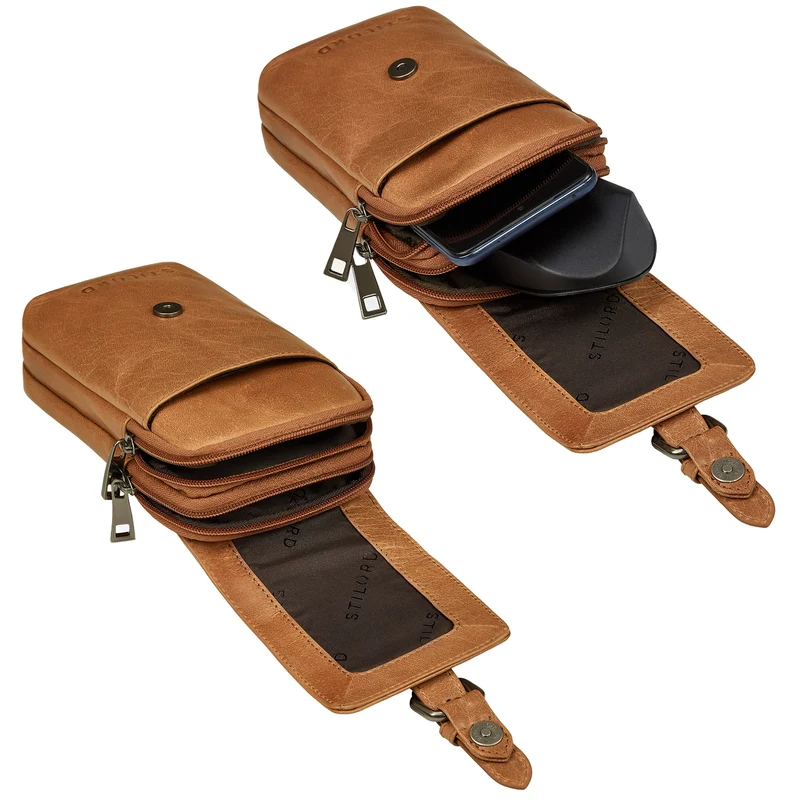 "Harper" Handy Gürteltasche Leder
