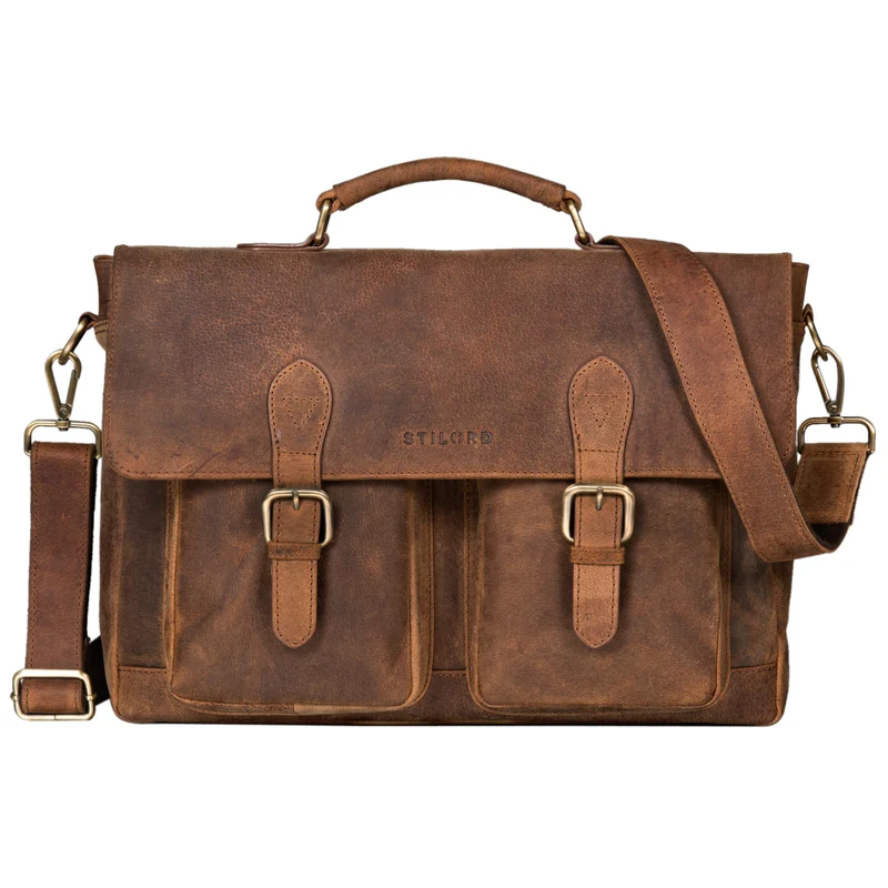 "Owen" Laptop Aktentasche Leder