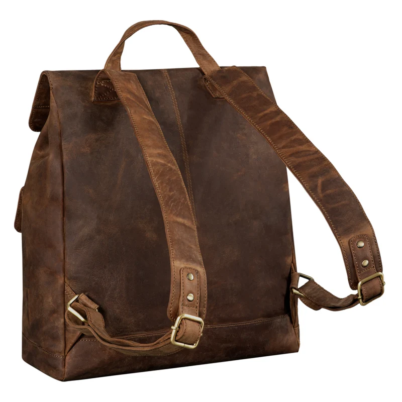 "Drew" Vintage Rucksack Groß Leder