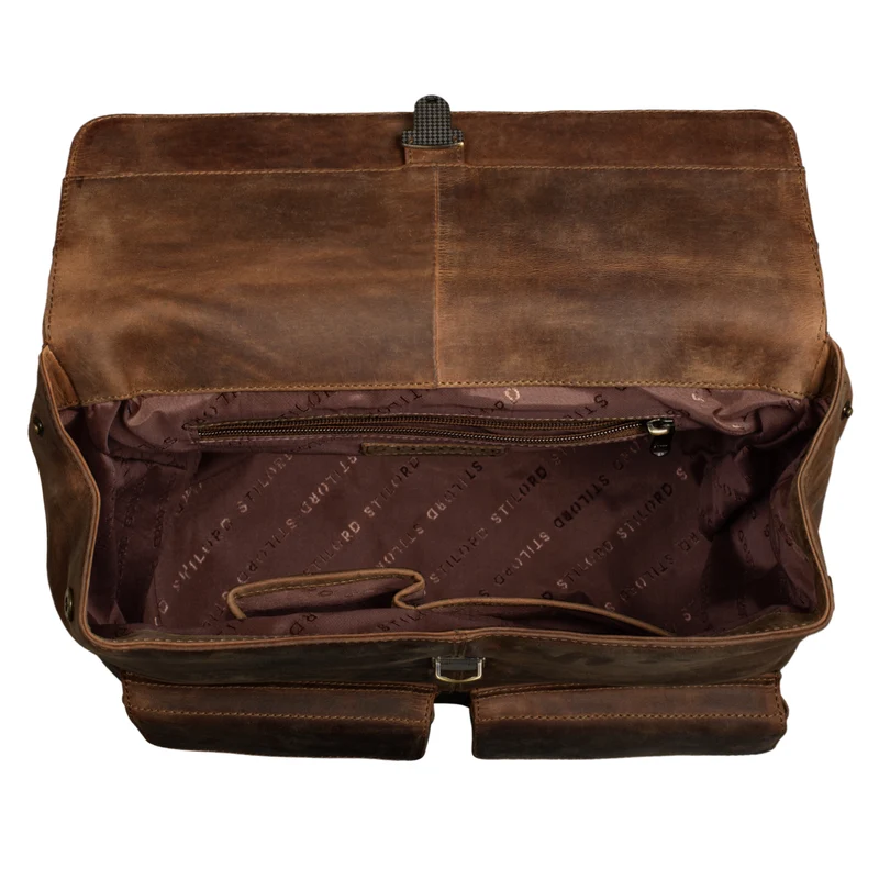"Drew" Vintage Rucksack Groß Leder