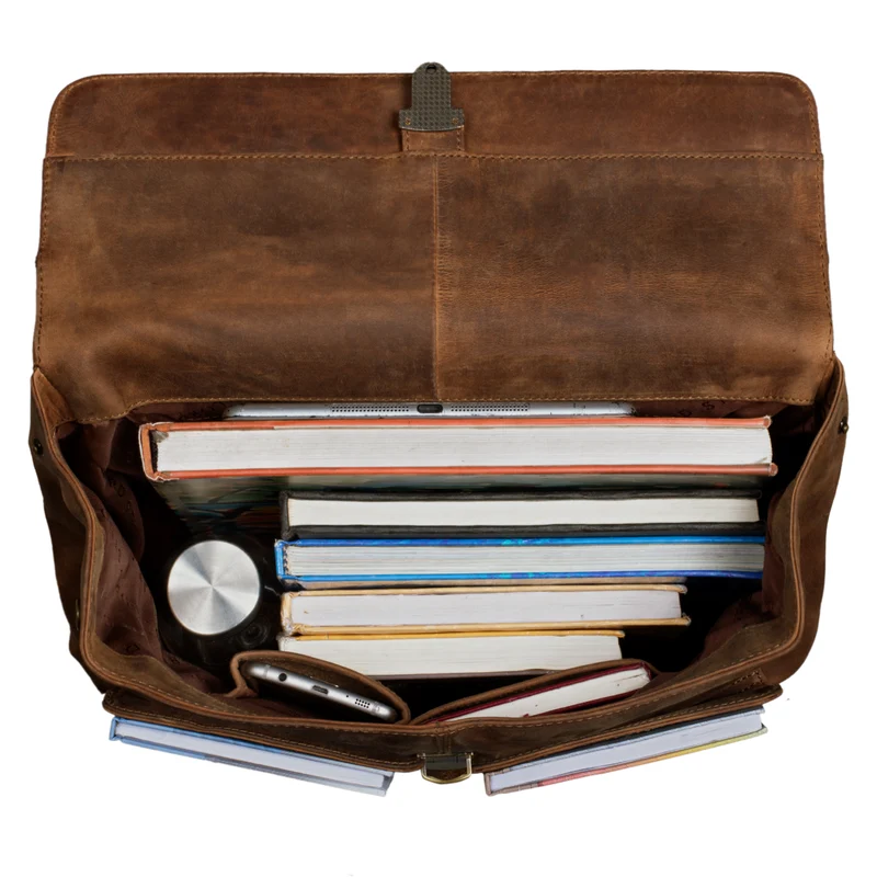 "Drew" Vintage Rucksack Groß Leder