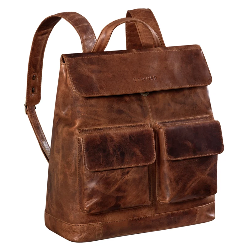 "Drew" Vintage Rucksack Groß Leder