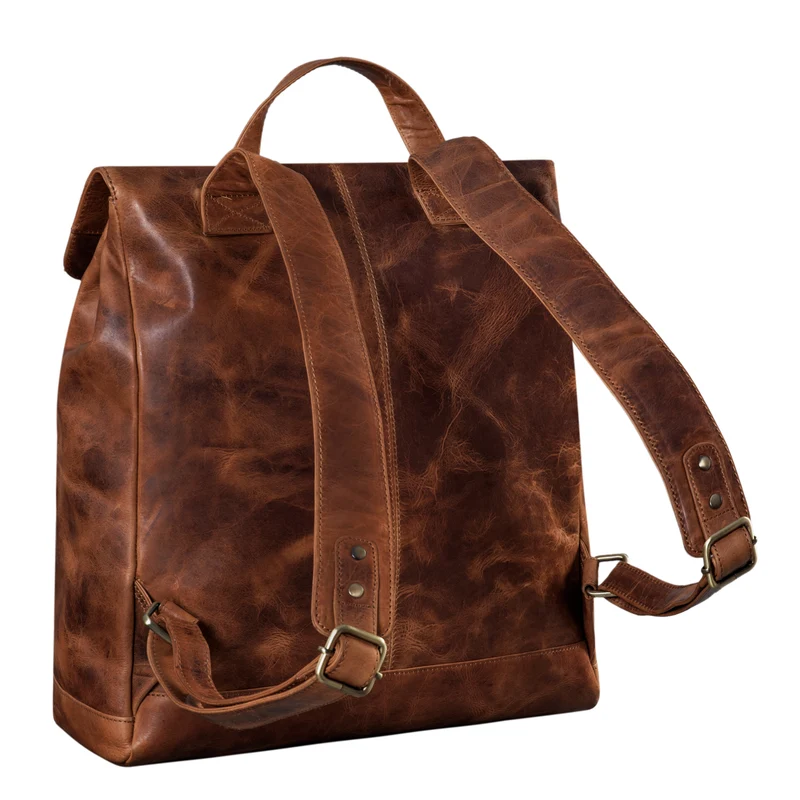 "Drew" Vintage Rucksack Groß Leder
