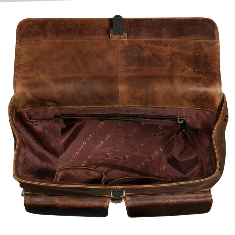 "Drew" Vintage Rucksack Groß Leder