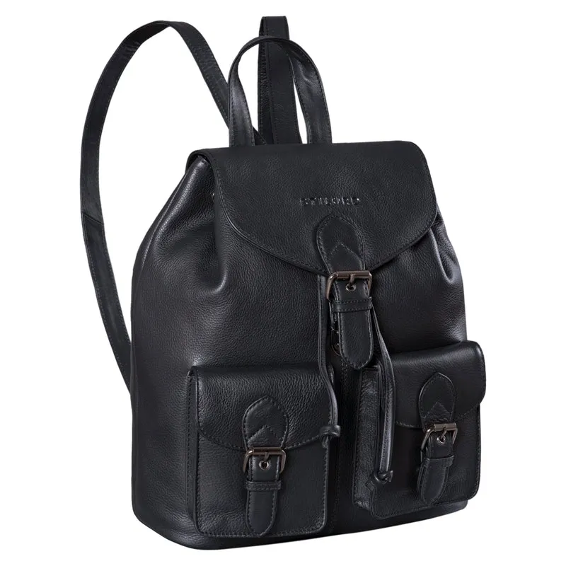 "Ezra" Vintage Tagesrucksack Leder mit 13,3 Zoll Laptop-Fach