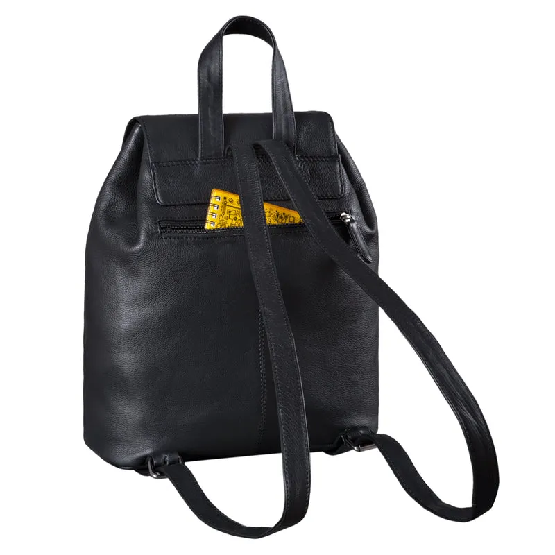 "Ezra" Vintage Tagesrucksack Leder mit 13,3 Zoll Laptop-Fach