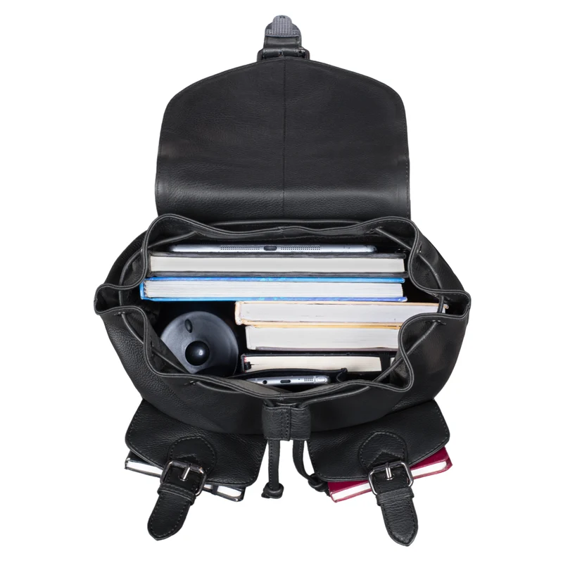 "Ezra" Vintage Tagesrucksack Leder mit 13,3 Zoll Laptop-Fach
