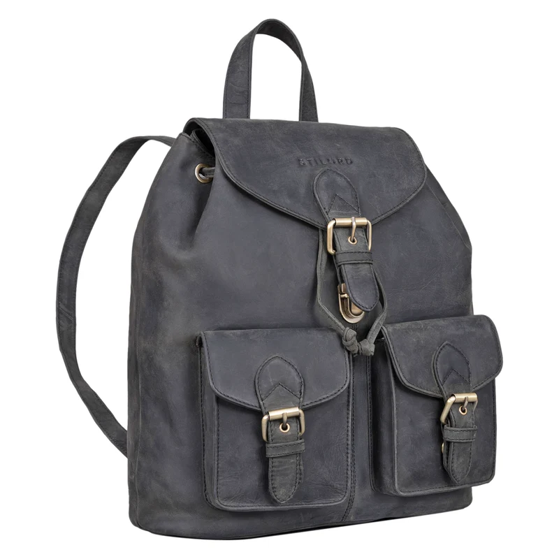 "Ezra" Vintage Tagesrucksack Leder mit 13,3 Zoll Laptop-Fach