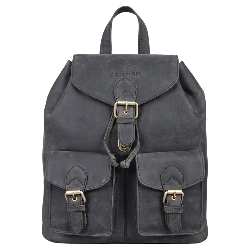 "Ezra" Vintage Tagesrucksack Leder mit 13,3 Zoll Laptop-Fach